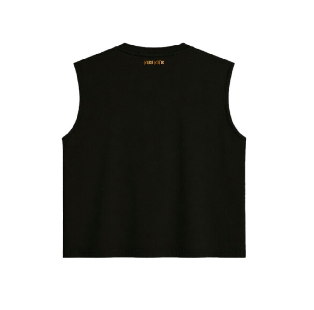 Playera Sin Mangas Boxy Fit Heavyweight