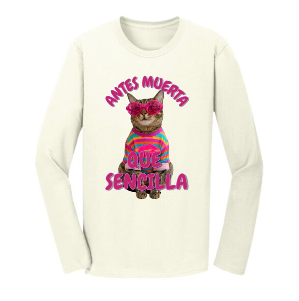 Playera Unisex Manga Larga Algodón