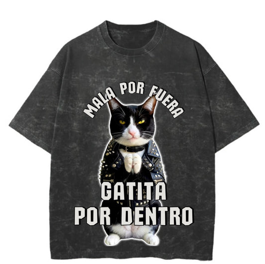 Playera Unisex Oversize Heavyweight Mineral Wash Vintage