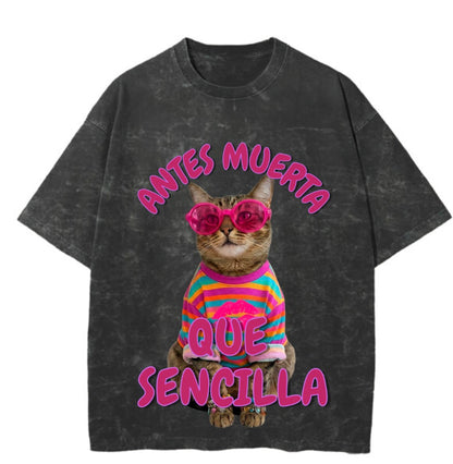 Playera Unisex Oversize Heavyweight Mineral Wash Vintage