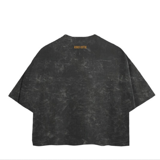 Playera Unisex Boxy Fit Mineral Wash Heavyweight Vintage