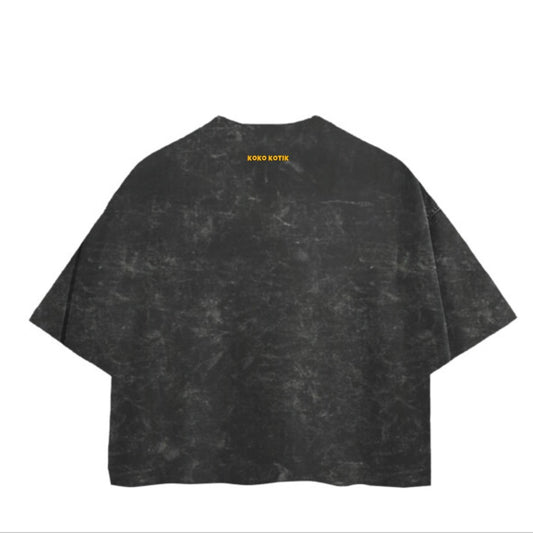 Playera Unisex Boxy Fit Mineral Wash Heavyweight Vintage
