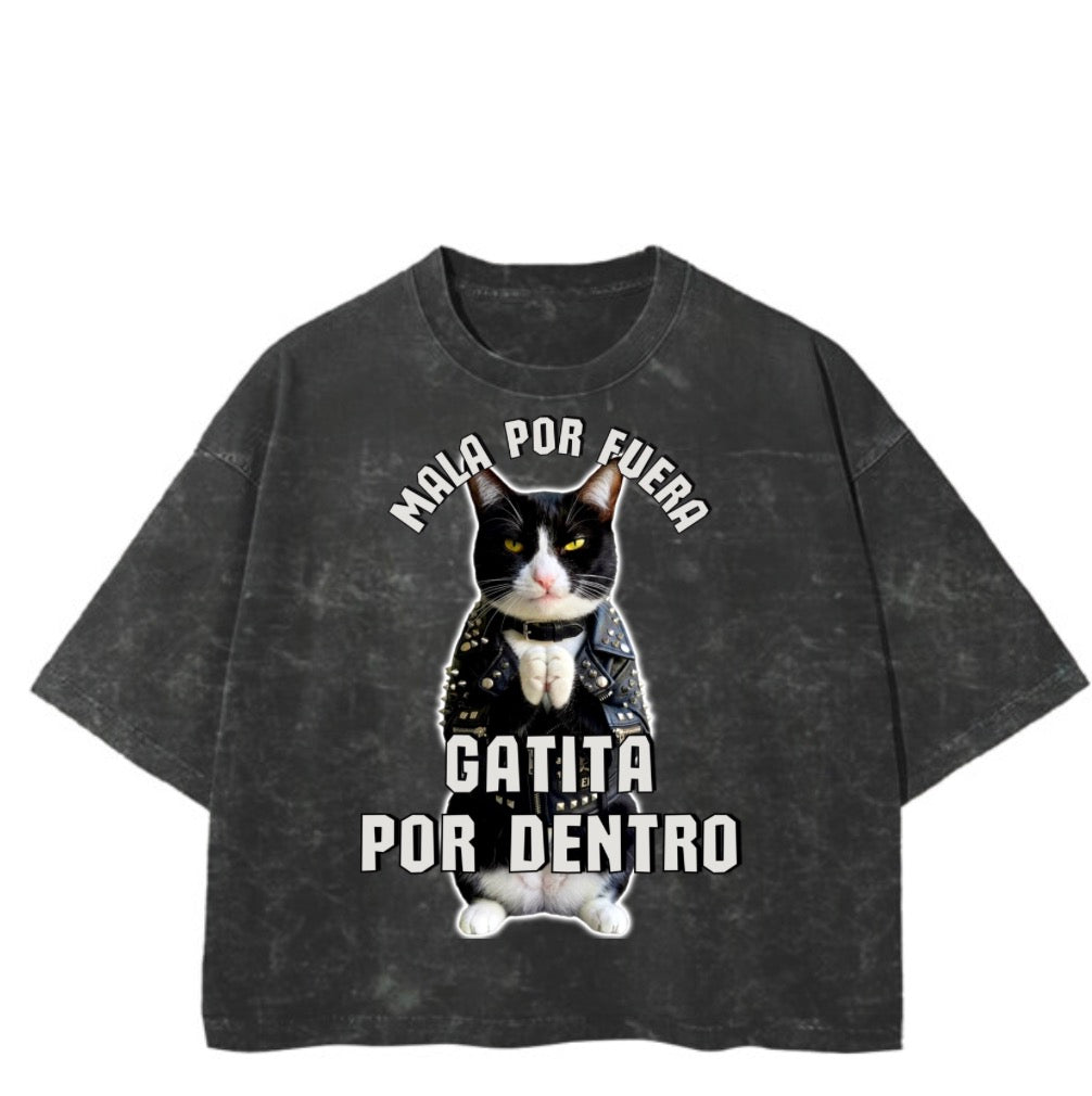Unisex Heavyweight Mineral Wash Vintage Boxy Fit T-Shirt