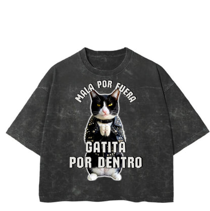 Unisex Heavyweight Mineral Wash Vintage Boxy Fit T-Shirt