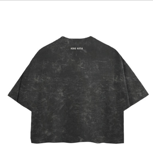 Playera Unisex Boxy Fit Mineral Wash Heavyweight Vintage