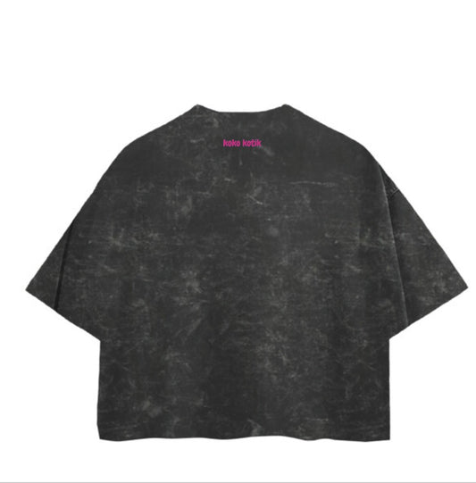 Playera Unisex Boxy Fit Mineral Wash Heavyweight Vintage
