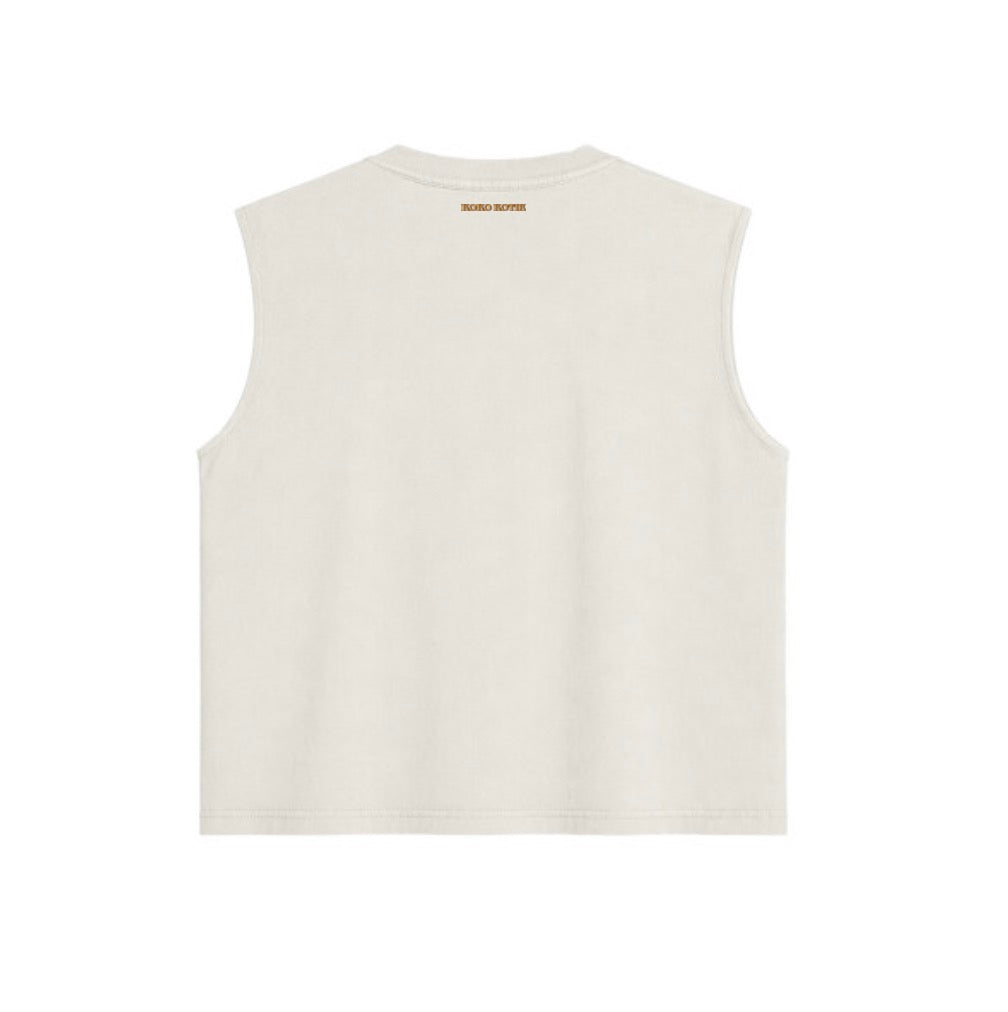 Playera Sin Mangas Boxy Fit Heavyweight