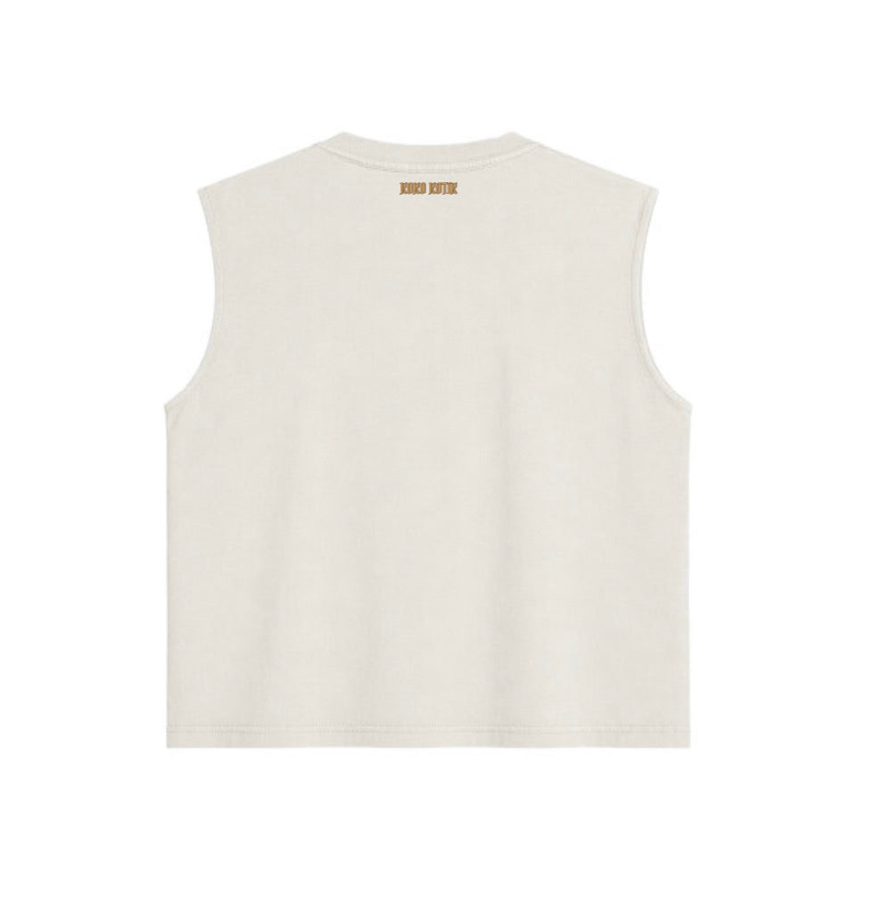 Playera Sin Mangas Boxy Fit Heavyweight