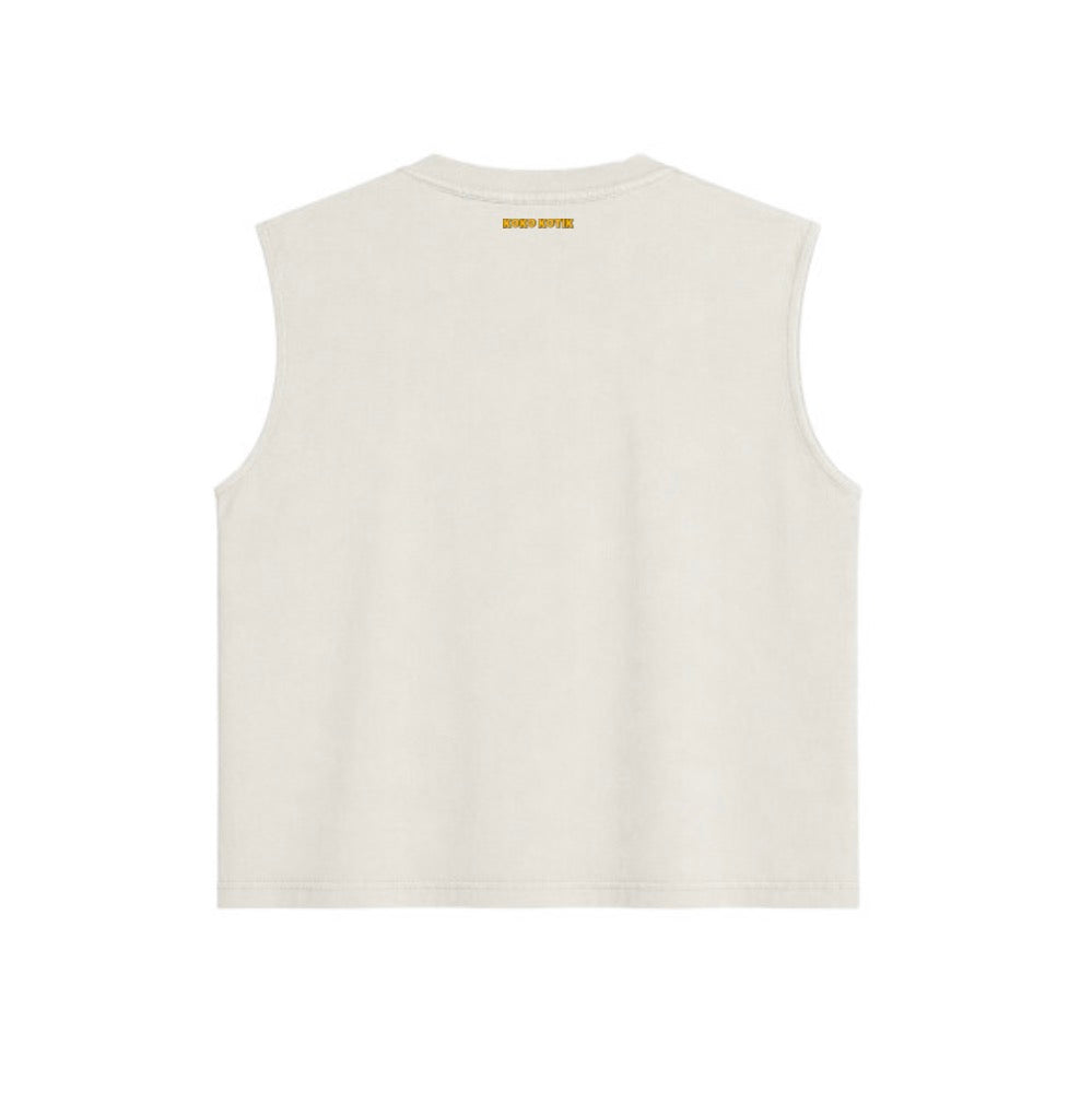 Playera Sin Mangas Boxy Fit Heavyweight