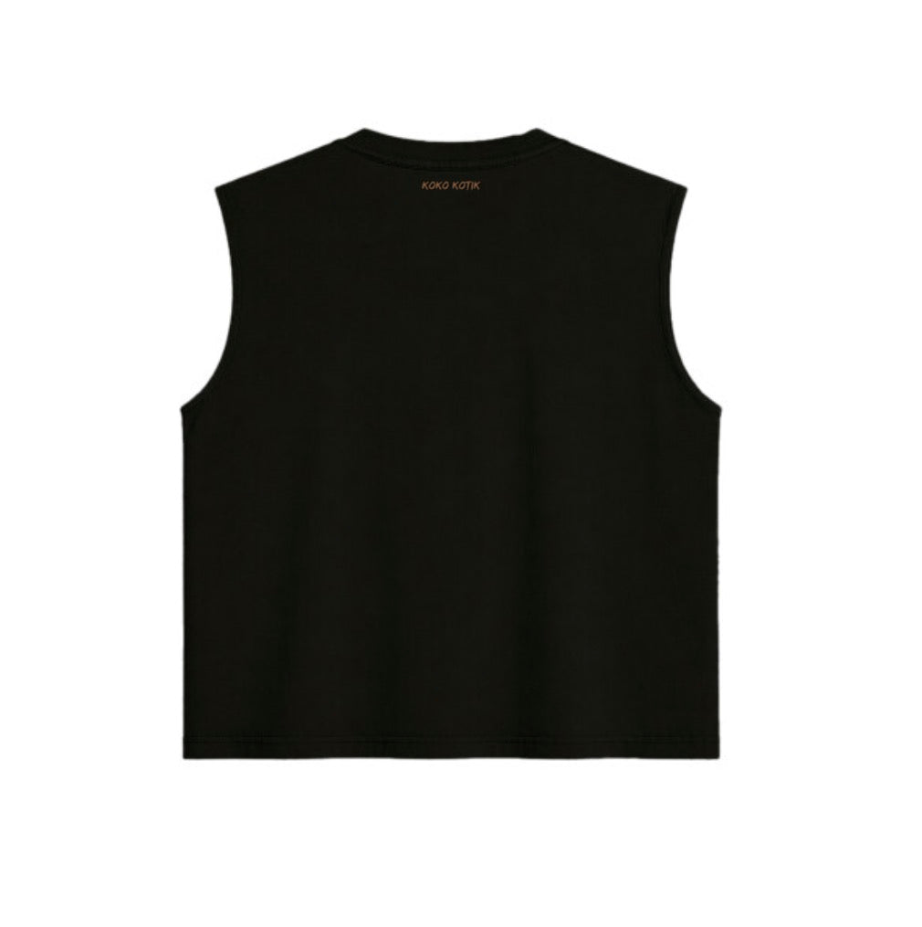 Boxy Fit Heavyweight Sleeveless T-Shirt