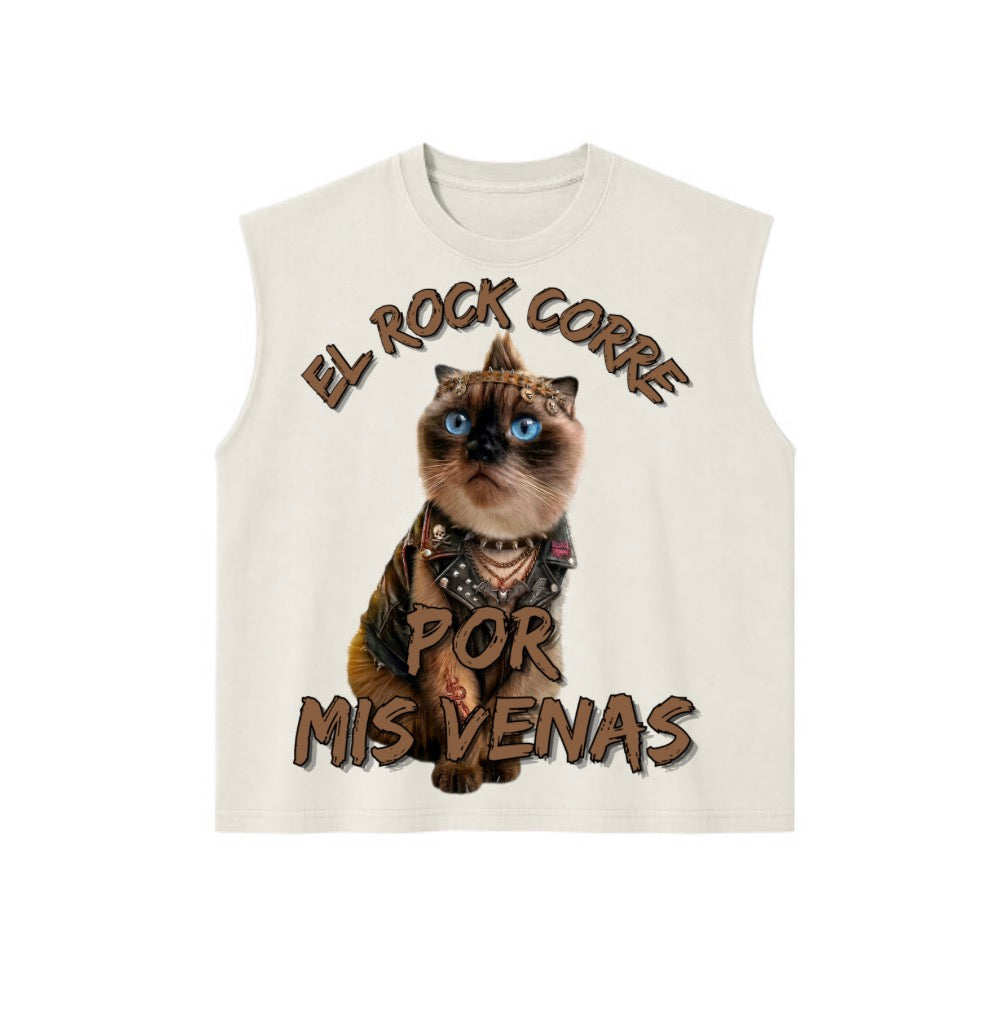 Boxy Fit Heavyweight Sleeveless T-Shirt