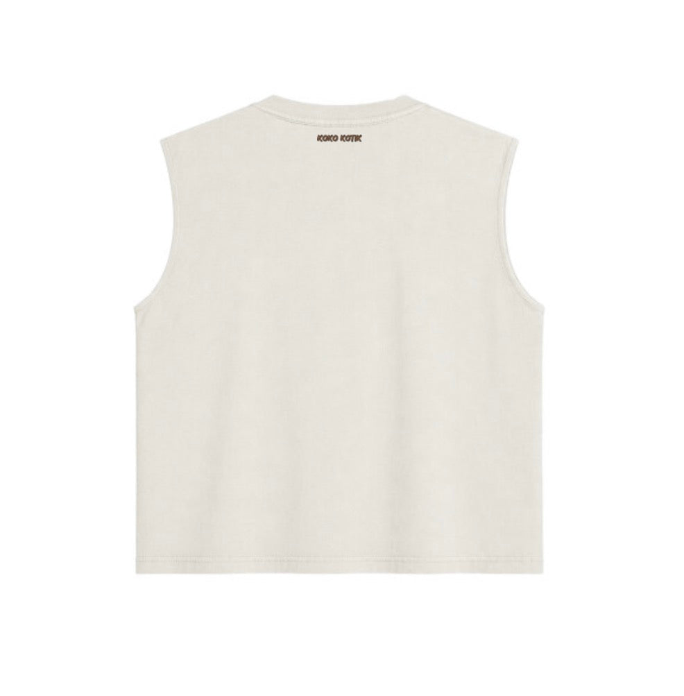 Boxy Fit Heavyweight Sleeveless T-Shirt