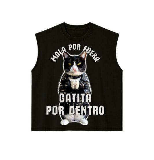 Playera Sin Mangas Boxy Fit Heavyweight