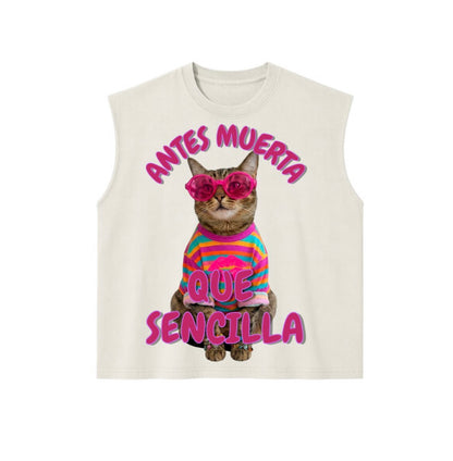 Playera Sin Mangas Boxy Fit Heavyweight