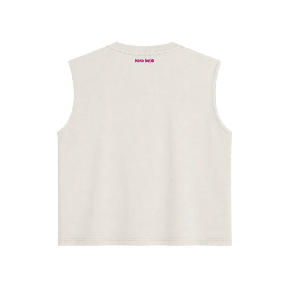Playera Sin Mangas Boxy Fit Heavyweight