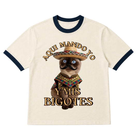Playera Ringer Unisex Vintage