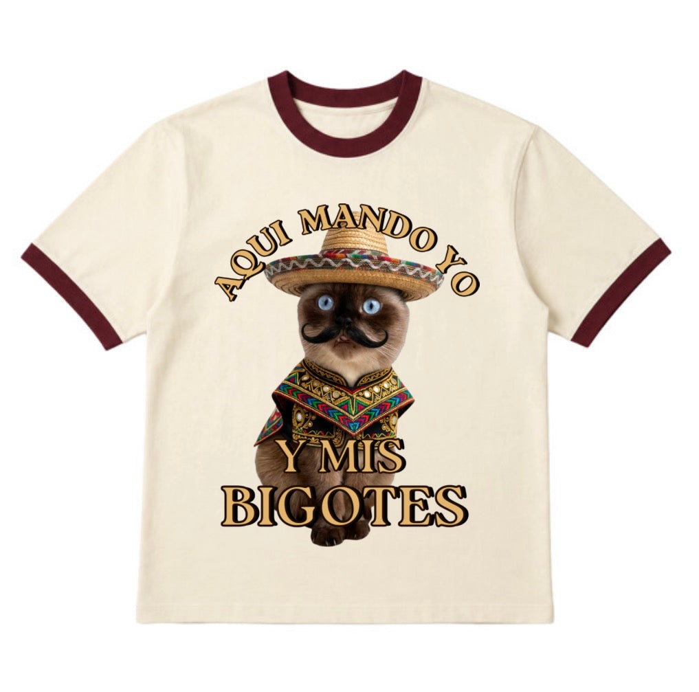 Playera Ringer Unisex Vintage
