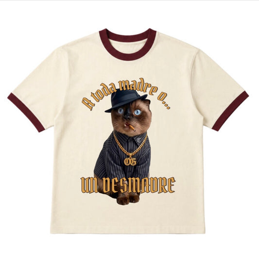Playera Ringer Unisex Vintage