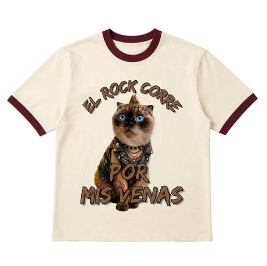 Playera Ringer Unisex Vintage