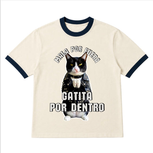 Playera Ringer Unisex Vintage