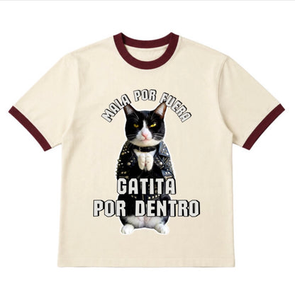Playera Ringer Unisex Vintage