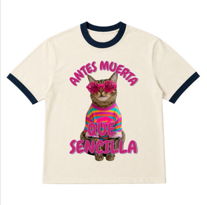 Playera Ringer Unisex Vintage
