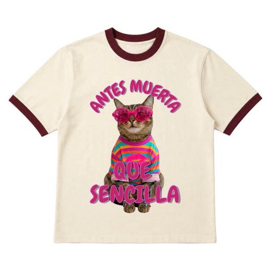 Playera Ringer Unisex Vintage