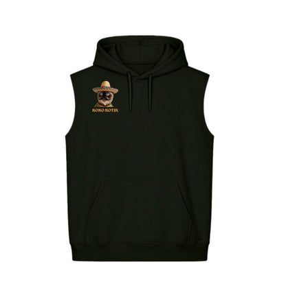 Hoodie Unisex Sin Mangas Boxy Fit