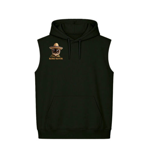 Hoodie Unisex Sin Mangas Boxy Fit