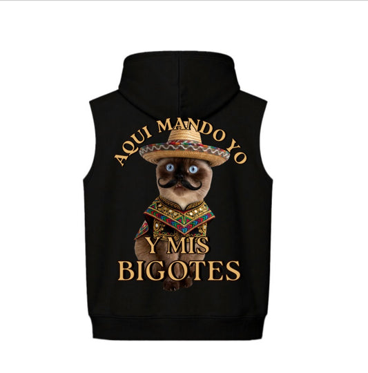 Hoodie Unisex Sin Mangas Boxy Fit