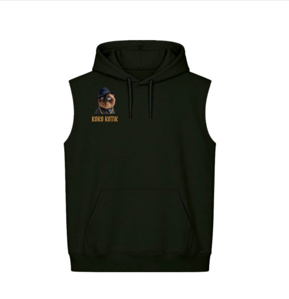 Hoodie Unisex Sin Mangas Boxy Fit