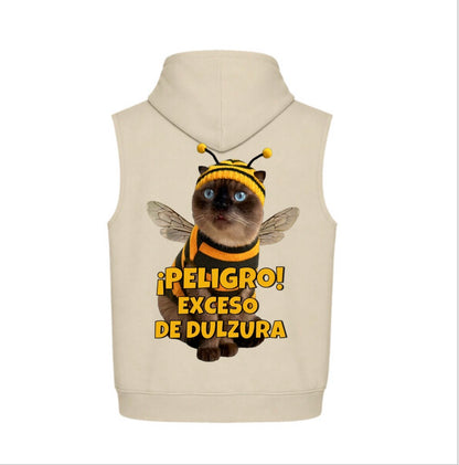 Hoodie Unisex Sin Mangas Boxy Fit