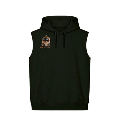 Hoodie Unisex Sin Mangas Boxy Fit