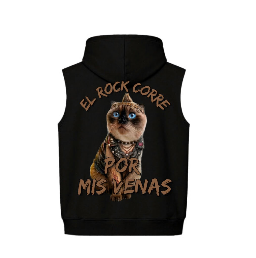 Hoodie Unisex Sin Mangas Boxy Fit