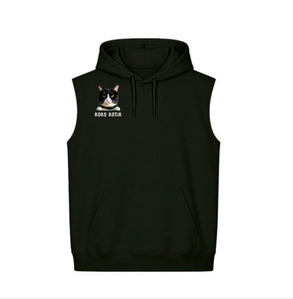 Hoodie Unisex Sin Mangas Boxy Fit