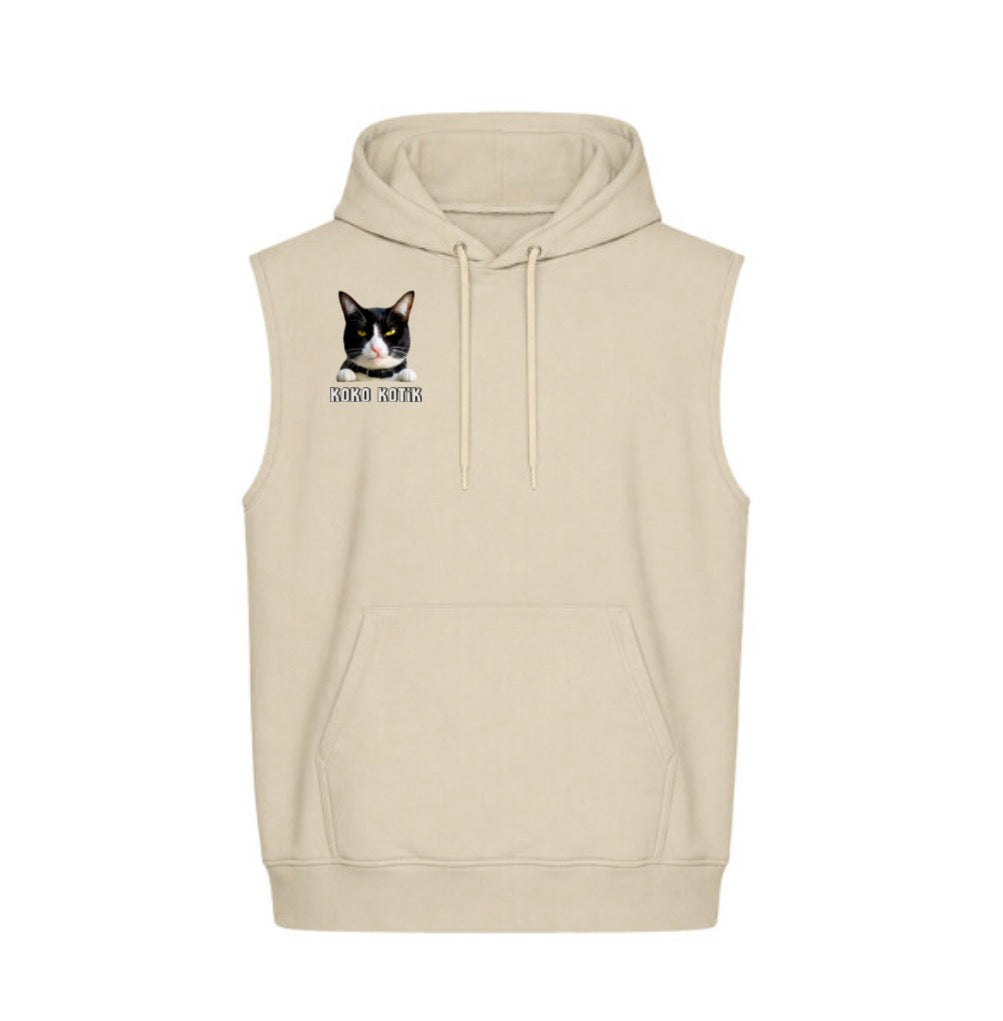 Hoodie Unisex Sin Mangas Boxy Fit
