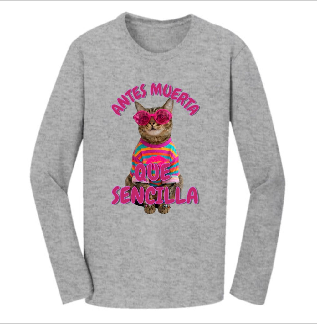 Playera Unisex Manga Larga Algodón